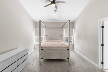 Queen bed  frame magnussen home Chester’s mill aged iron
