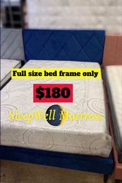 Full size bed frame only
