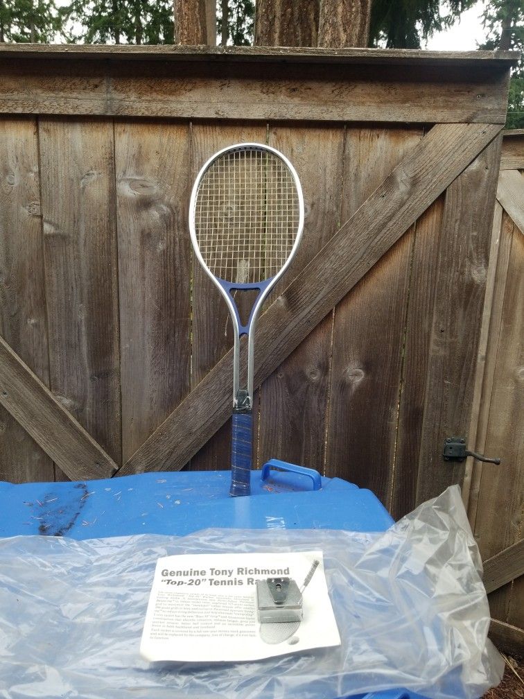 Genuine Tony Richmond "Top 20" NEW Tennis Racket 1970s