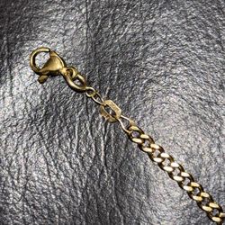 2.5mm/7in Micro Cuban Link Bracelet (10k Yellow Gold) *Pre-Owned*