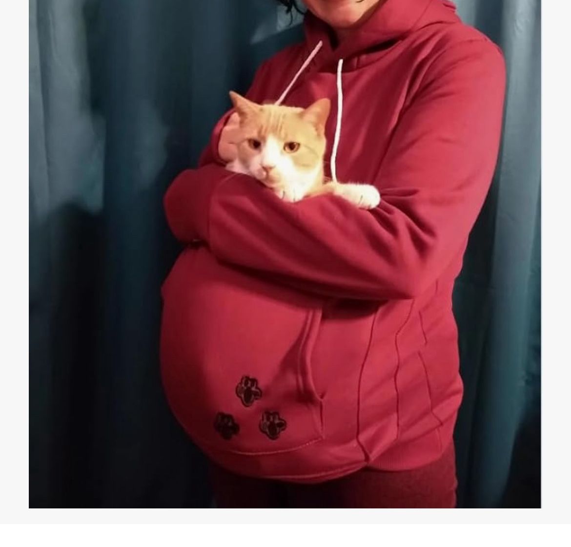 Pet Cat Dog Holder Carrier Sweatshirt size S