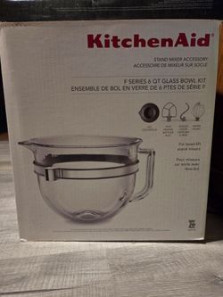 KitchenAid F Series 6 QT Glass Bowl Kit (model KSMF6GB)