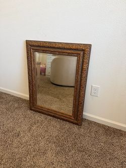 Vintage gold mirror