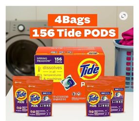 Tide pods 1bag of 39 pods in $9