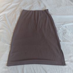 ING Dark Gray Midi Skirt Size Small
