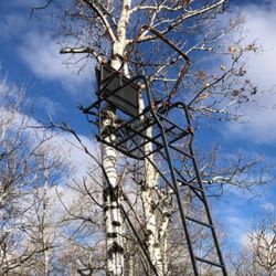 XL Hunter Surveillance Tree Seat w/ Flip Back Reclining Seat (18.45' ft Height)