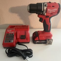 Milwaukee Drill  Battery And Charger 