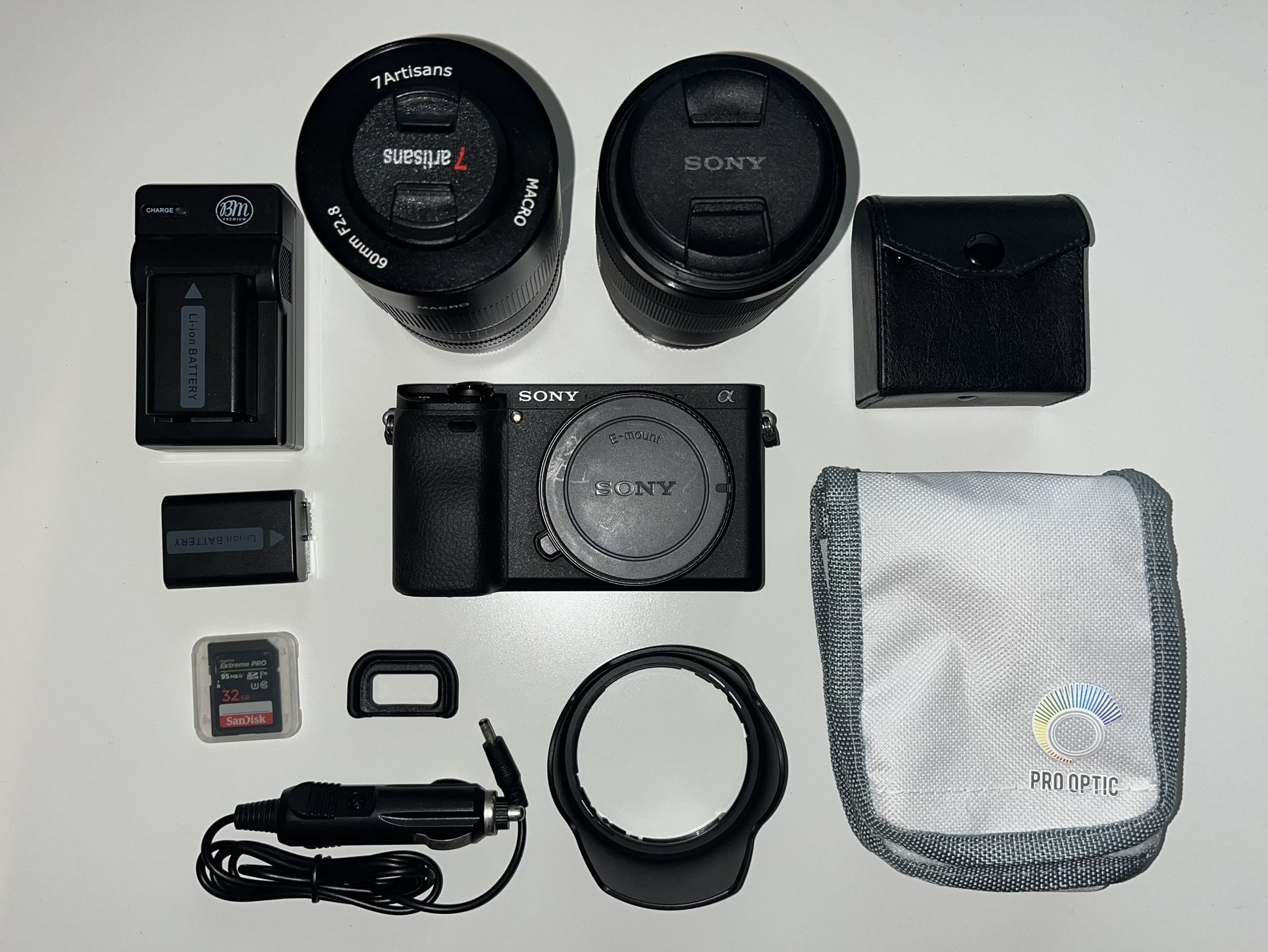 Sony a6400 Mirrorless Camera with 18-135mm Lens, 60mm f/2.8 Macro Lens, and Accessories Kit