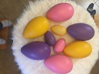 Large Heavy Plastic Easter Eggs