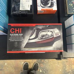 CHI Electronic Clothing Iron with Retractable Cord