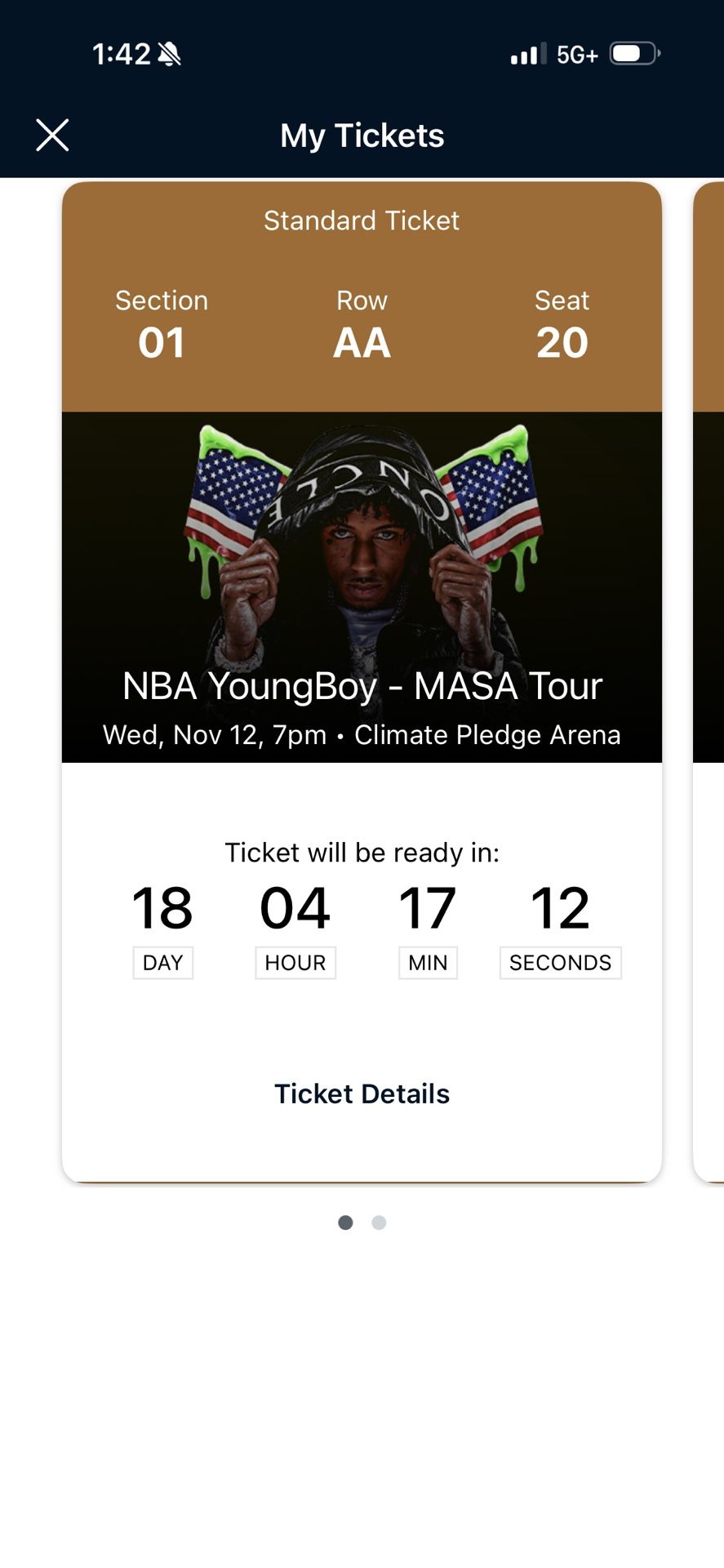 2 NBA Youngboy Ticket W/ Parking Pass For Trade
