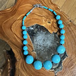 Turquoise Necklace Handmade 