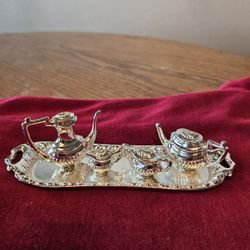 BARBIE  SILVER TEA SET, For BARBIE PALACE VINTAGE 