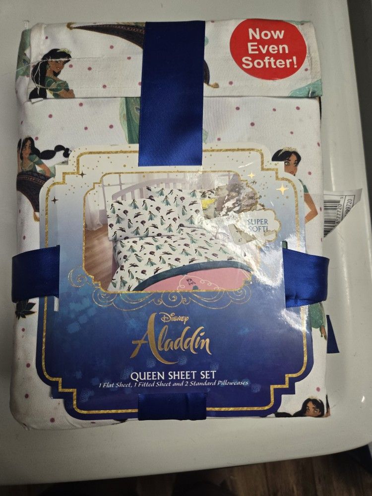 Disney Aladdin Queen Sheet Set