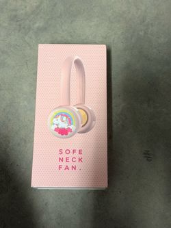 New GUZI GZ-09 Pink Unicorn Portable Sofe Neck Fan