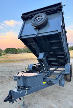 Brand New 14ft Long HEAVY DUTY SCISSOR LIFT Hydraulic Dump Trailer FULLY LOADED 💪🏻 delivered to your door 🚪🚚