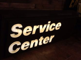 Service Center Sign