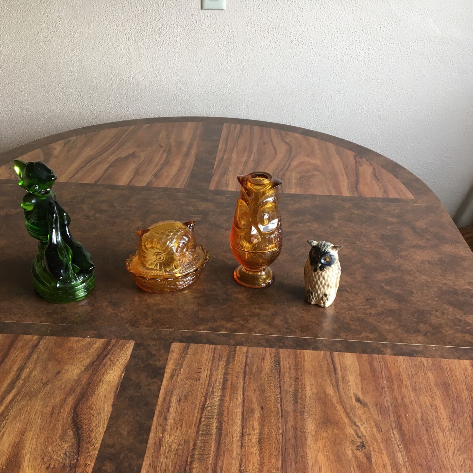 Owl Collection: Candy Dish, Candle Holder, Decor, Girl With Geese. Multiple Items—Make Offer