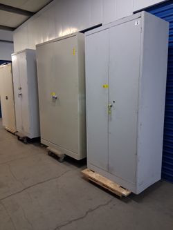 Solid metal storage cabinet With key $200 up to $ 350 each