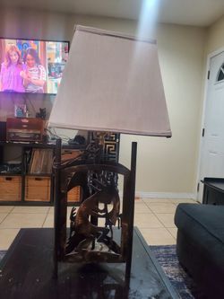 Kokopelli/western Metal Lamp