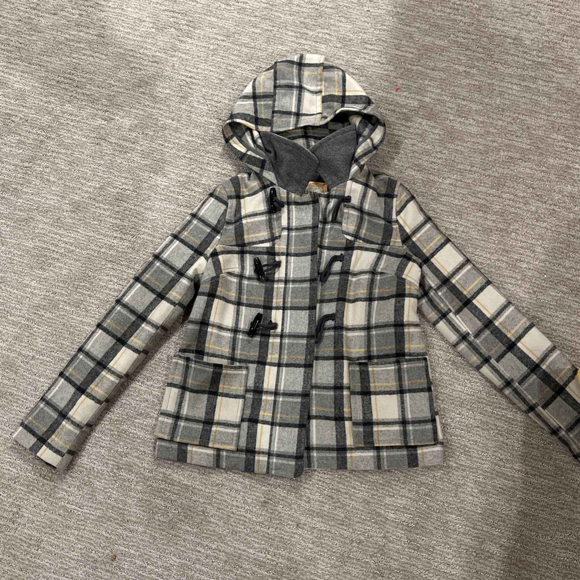 Grey And Yellow Peacoat