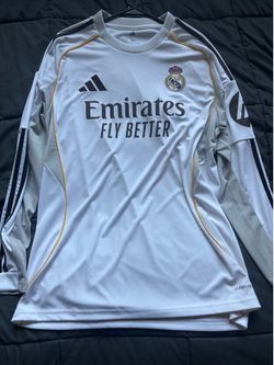 Real Madrid adidas 2025/26 Home long sleeve kit