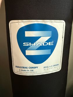 10’ x 10’ Z-Shade Industrial Canopy with Sidewall