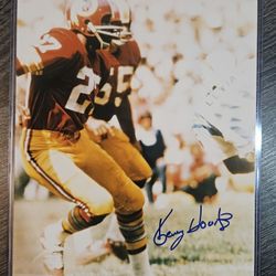 Ken Houston Signed 8x10 Photo Washington Redskins Oilers Autograph Picture NFL HOF Auto