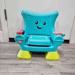 Fisher Price Laugh & Learn Toddler Learning Toy Smart Stages Chair, Teal, Music Lights & Activities