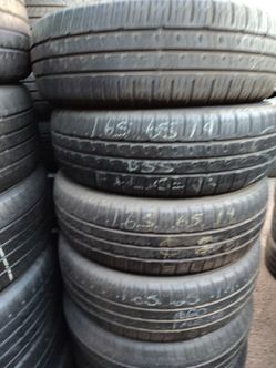 4 car tires size 165-65-14 all 4 for $160 free installation and balance