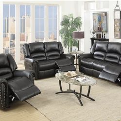 New Recliner Couch, Loveseat And Chair! Free Delivery 🚚! Financing Available!