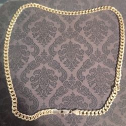 18k Gold Cuben Chain 