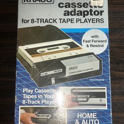 Kraco KCA-9 Stereo Cassette Adaptor For 8-Track Players