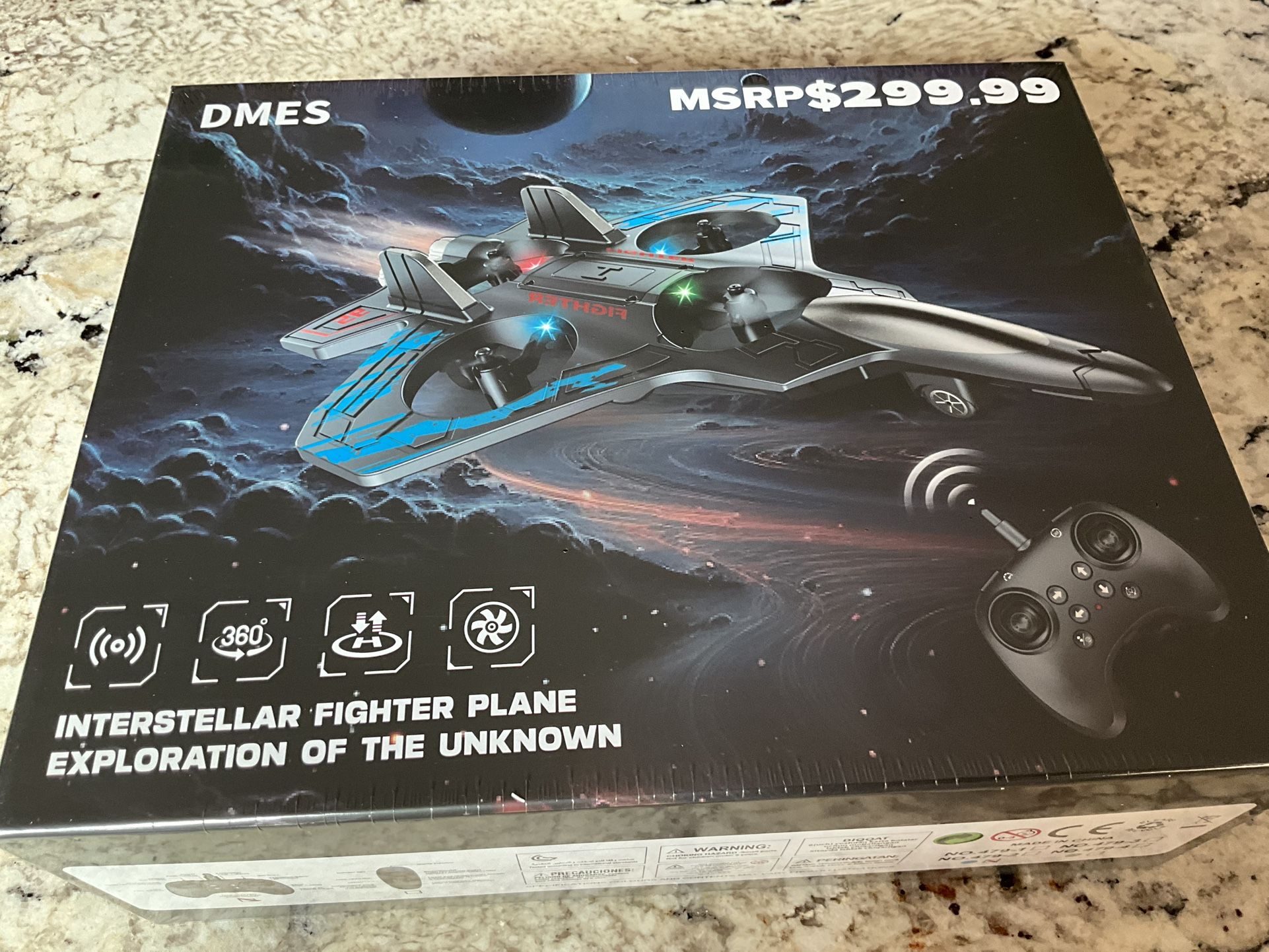 Drone Interstellar Fighter Plane DMES