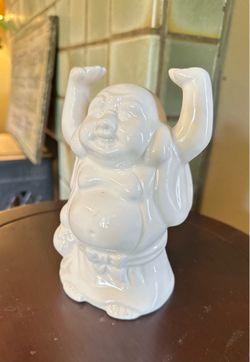 Benihana Laughing Buddha Tiki Cocktail Mug 1960’s White Porcelain Tiki Bar Cup