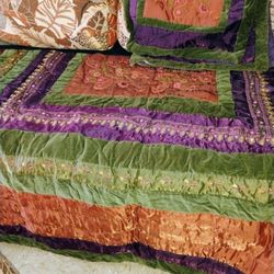 Queen Bed Spread 2 Charm 3 Valance Pickup Only Cash 