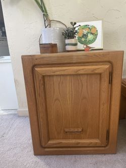 MCM Side Table / Storage Oak Or Teak