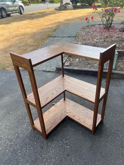 Corner Shelf, Oak, Fits In The Corner, See Pics, Delivery