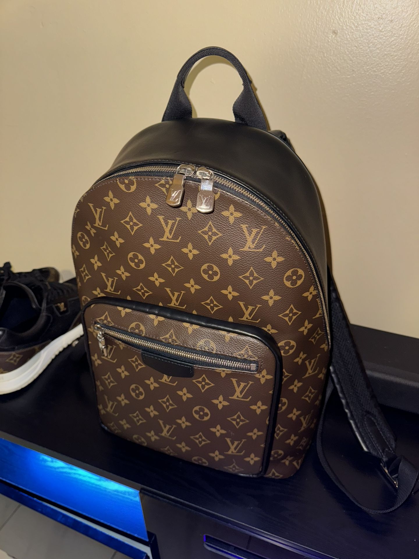 Louis Vuitton Josh Backpack Monogram Macassar Brown/Black