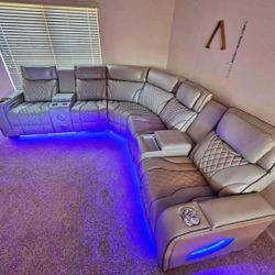 Sofa Seccional Reclinable Eléctrico 