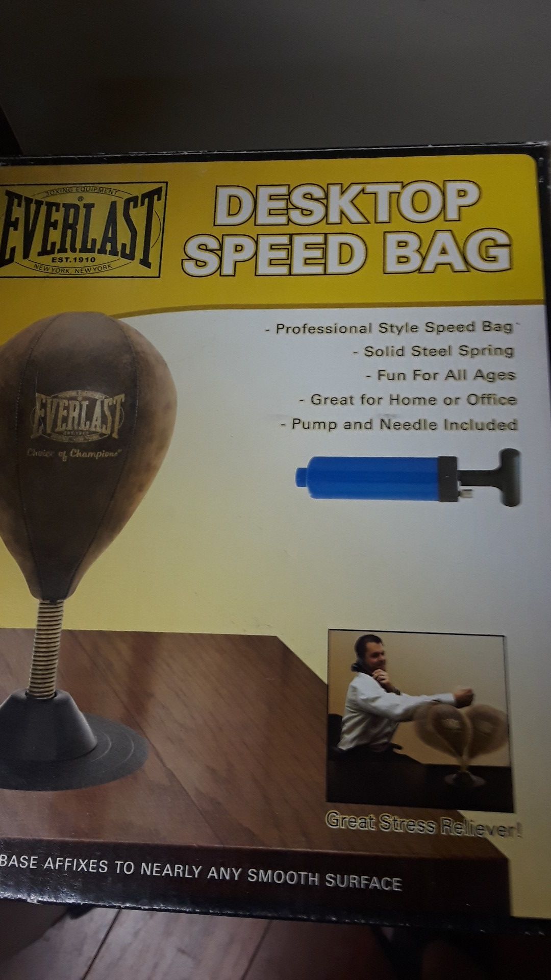 Everlast desktop speed bag new