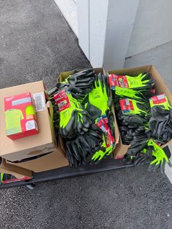 Milwaukee High Visibility Cut Level 2 Polyurethane Gloves 10” XL Green