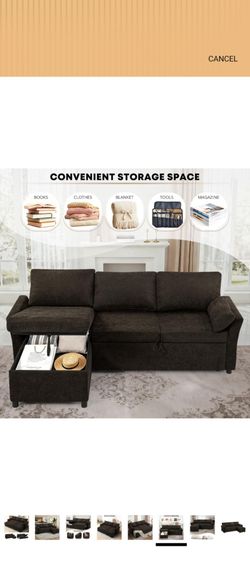 Brand new sofa bed coffee brown color
