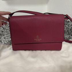 Burgundy Kate Spade Purse 