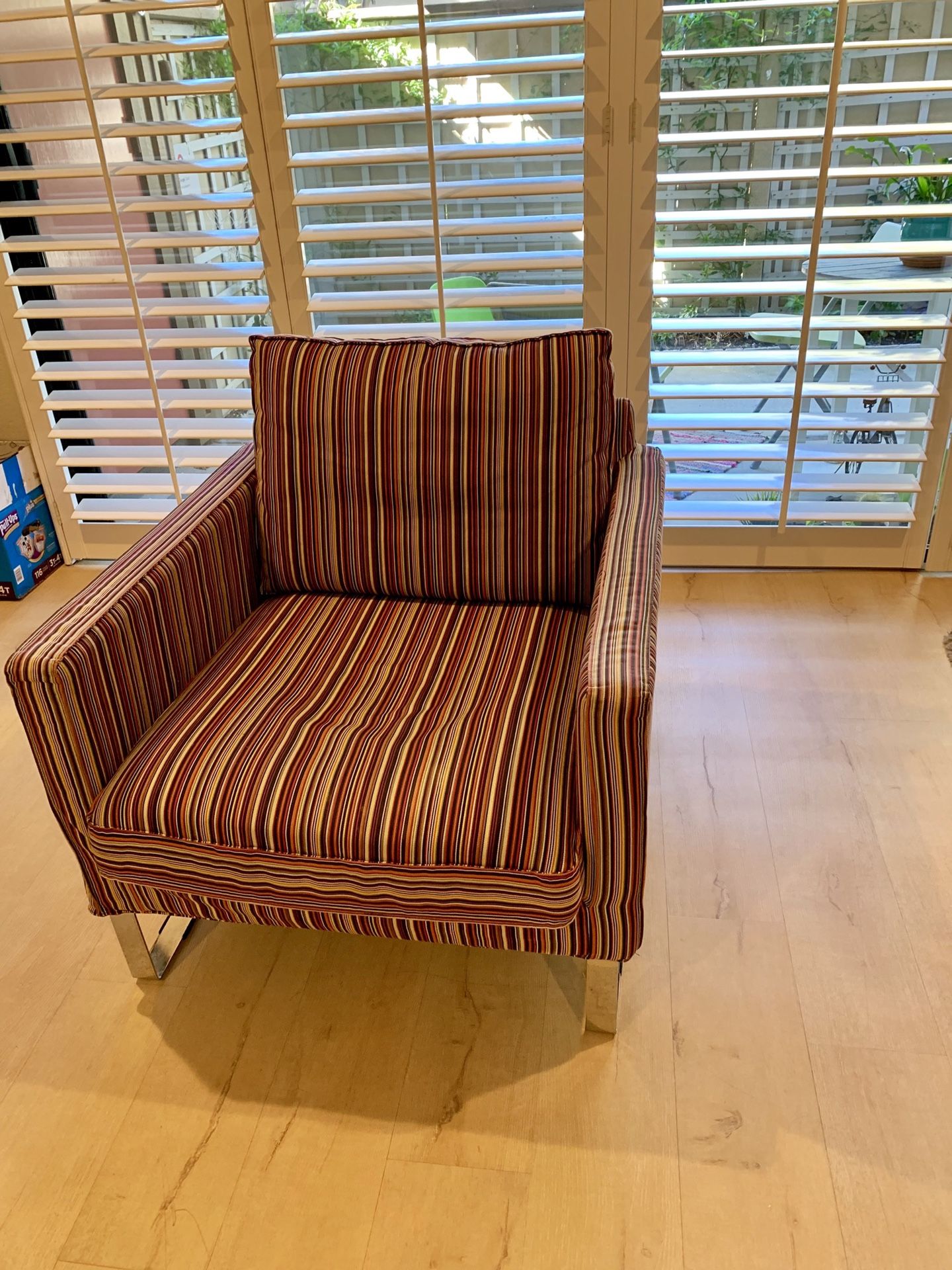 Ikea Mellby Armchair Slipcover Chair Cover Kulladal Multicolor Stripe