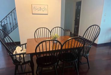 Nichols & Stone solid wood dining set, made in USA