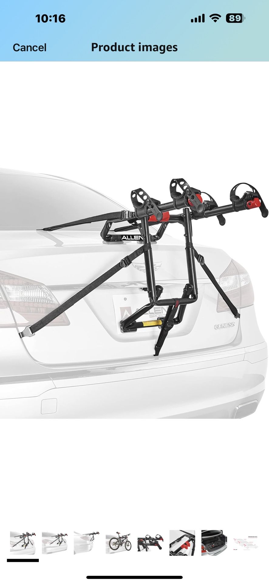 Allen 2 Person Bike Rack For Car Or SUV. Monroe Hitch Necessary