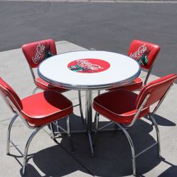 Coca Cola Table with Chairs