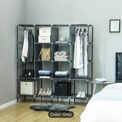 71"H Portable Wardrobe Closet, Wardrobe Closet for Hanging Clothes