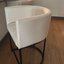 Cushion Cream Bar Stools